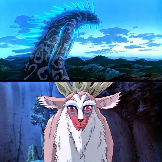 Roh hutan dari film Princess Mononoke