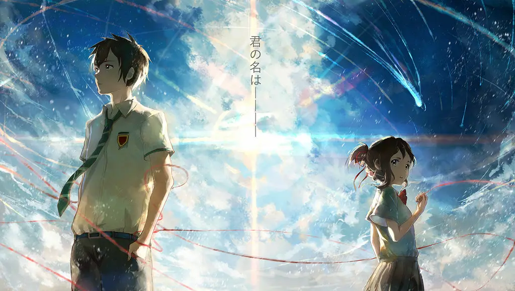 Adegan dari film Your Name.
