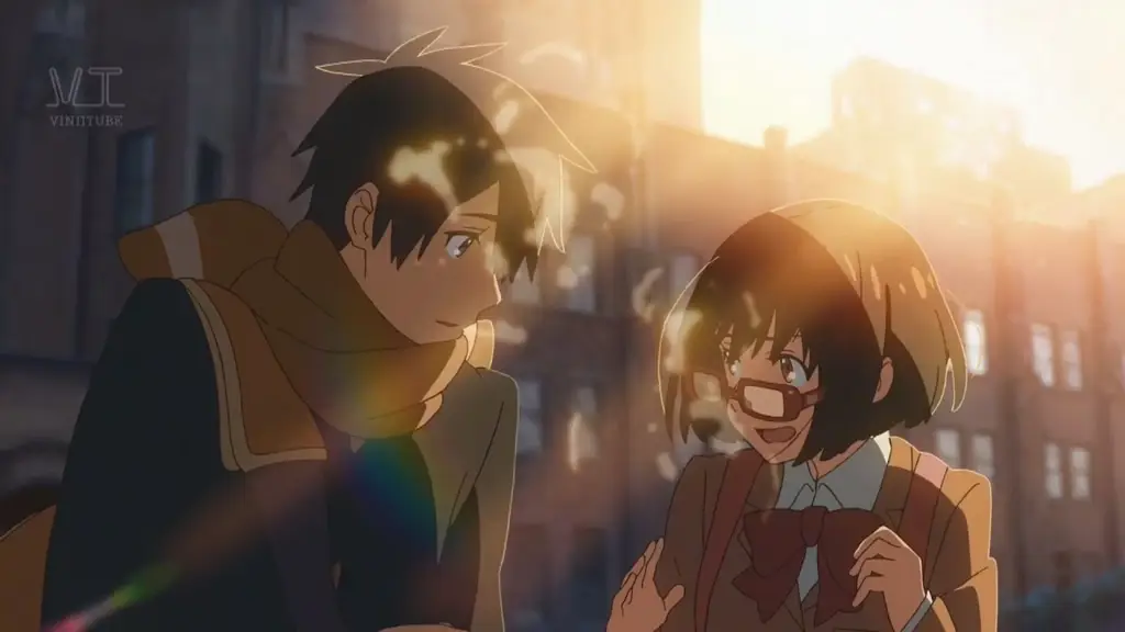 Adegan romantis dalam film anime