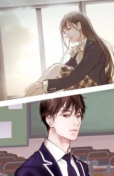 Ilustrasi pasangan anime yang romantis