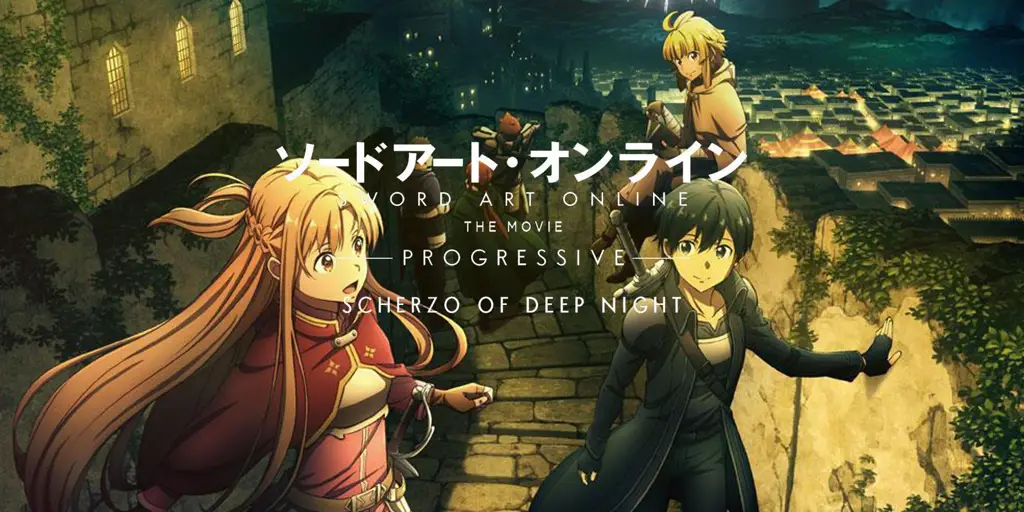 Momen menegangkan dalam film Sword Art Online Adegan dari film Sword Art Online Progressive