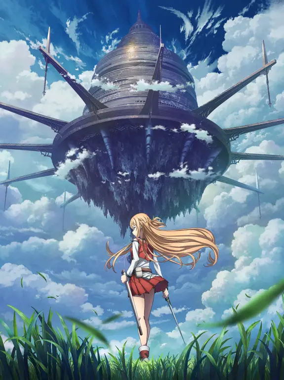 Keindahan dunia virtual yang menyimpan banyak tantangan Gambar pemandangan indah dalam dunia virtual Sword Art Online