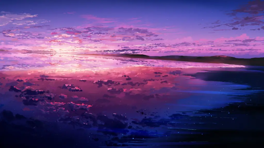 Pemandangan indah senja dalam film I Want to Eat Your Pancreas